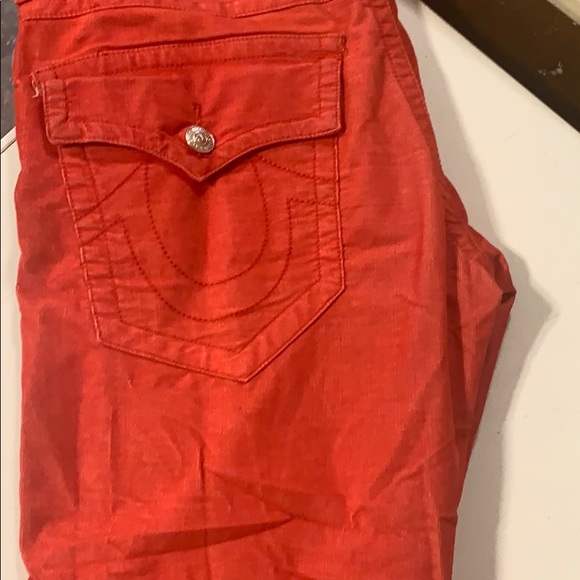 True Religion Red Corduroy Pants True Religion Joey Big T Corduroy - Main Image